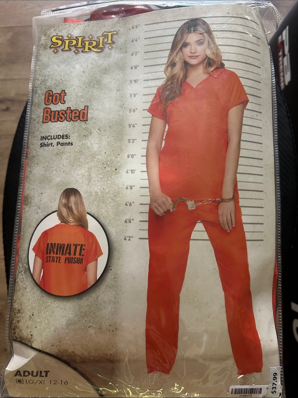 Spirit Orange Inmate Costume Set - Orange